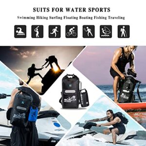 IDRYBAG Dry Bag Backpack Waterproof Floating 20L/30L/40L, Dry Bags Waterproof Backpack for Men, Dry Sack Waterproof Bag Kayak