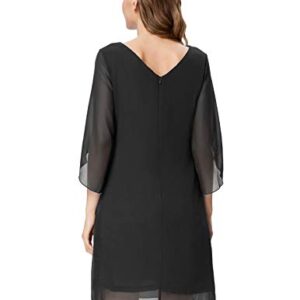 GRACE KARIN Summer Dresses for Women 2023 Loose Tunic Chiffon Dress Plus Size Black XXL