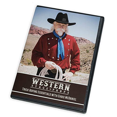 Western Stage Props - How to Trick Rope Kit | Cowboy and Cowgirl Rope | Beginner or Advanced Lariat Looper Rope for Kids and Adults, 13 Foot(Cotton Trick Rope + Instructional DVD)