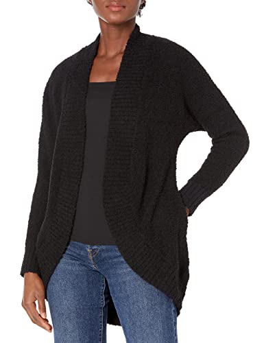 UGG womens Fremont Fluffy Knit Cardigan Sweater,Long Sleeve, Black, Small US