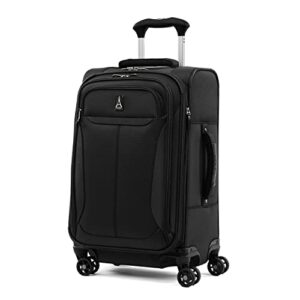 Travelpro Tourlite Softside Expandable Luggage with 4 Spinner Wheels, Lightweight Suitcase, Men and Women, Black, Carry-On 21-Inch