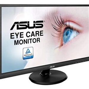 ASUS 23.8” Full HD Computer Monitor, 1080p, HDMI, VGA, Eye Care, 178° Wide Viewing Angle - VA249HE, Black