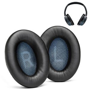 ahg premium soundlink ae2 ear pads cushions compatible with bose soundlink ae2 / bose soundlink around ear ii wireless headphones (black). premium protein leather | extra thick soft high-density foam