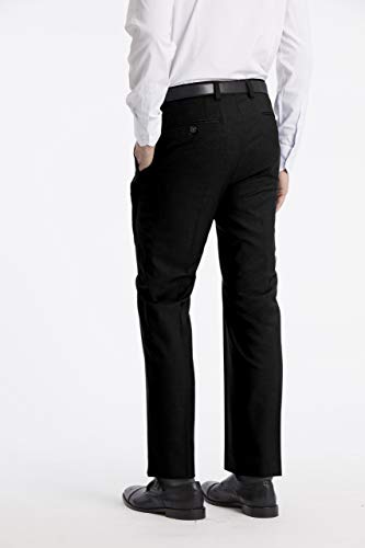 Calvin Klein Men Modern Fit Dress Pant, Black, 33W x 32L