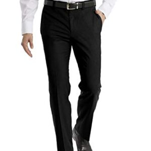 Calvin Klein Men Modern Fit Dress Pant, Black, 34W x 32L