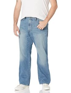 nautica men's big and tall relaxed fit, hook line blue, 44w 32l