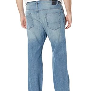 Nautica Men's Big and Tall Relaxed Fit, Hook Line Blue, 44W 32L