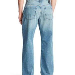 Nautica mens Loose Fit 5 Pocket Pant Jeans, Hook Line Blue, 34W x 30L US