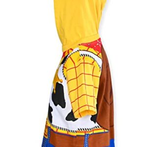 Disney Toy Story Boys Hooded Shirt Toy Story Costume Tee - Sheriff Woody (Yellow, 5T)
