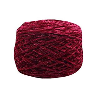 8 oz/250g chenille yarn,wine red diy velvet chenille yarn,bulky luxury chenille yarn for crochet hat scarf