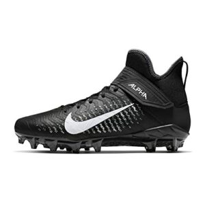 nike men's alpha menace pro 2 mid football cleats, black/white-cool grey-anthracite, 11