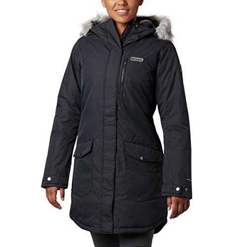 Columbia Women's Suttle Mountain Long Insulated Jacket, Black, X-Large