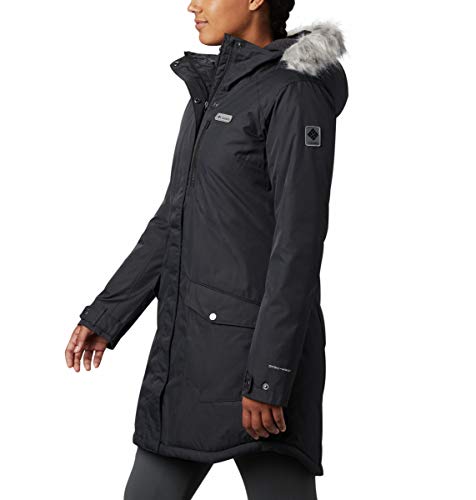 Columbia Women's Suttle Mountain Long Insulated Jacket, Black, X-Large