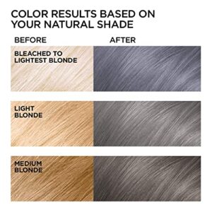 L’Oréal Paris Feria Multi-Faceted Shimmering Permanent Hair Color Hair Dye, S1 Smokey Silver