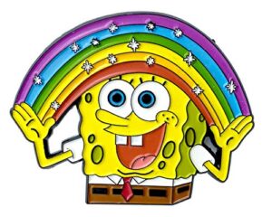 "imagination!" - spongebob squarepants - official collectible pin
