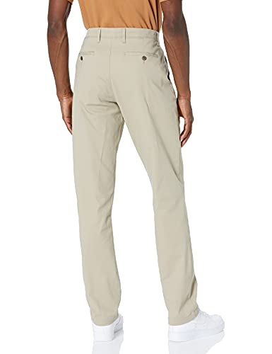 Amazon Essentials Men's Athletic-Fit Casual Stretch Chino Pant (Available in Big & Tall), Khaki Brown, 40W x 32L