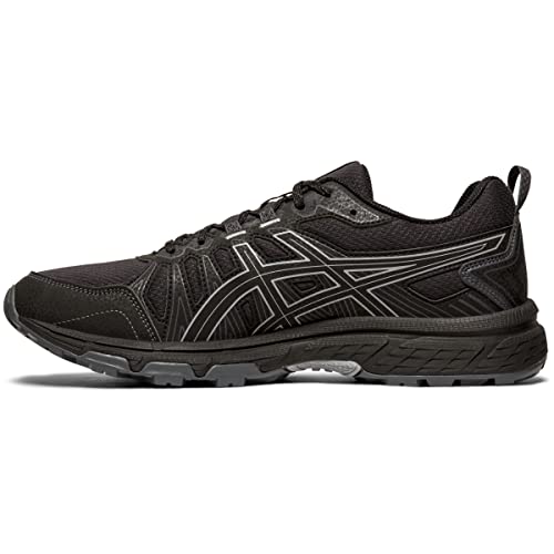 ASICS Men's Gel-Venture 7 Running Shoes, 14, Black/Sheet Rock