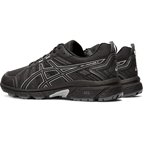 ASICS Men's Gel-Venture 7 Running Shoes, 14, Black/Sheet Rock