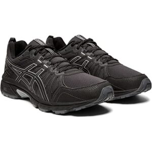 ASICS Men's Gel-Venture 7 Running Shoes, 14, Black/Sheet Rock