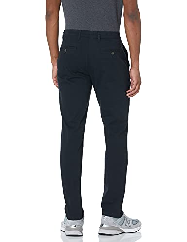 Amazon Essentials Men's Skinny-Fit Casual Stretch Chino Pant, Black, 29W x 34L