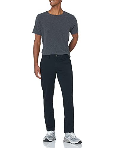 Amazon Essentials Men's Skinny-Fit Casual Stretch Chino Pant, Black, 29W x 34L