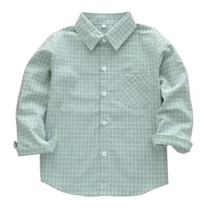 boys flannel shirts toddler boy button up shirt boys long sleeve shirts kids buffalo plaid shirts green boys shirt 5t
