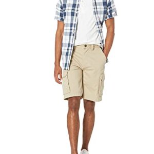 Amazon Essentials Men's Slim-Fit Short-Sleeve Poplin Shirt, White/Navy, Large Plaid, X-Large