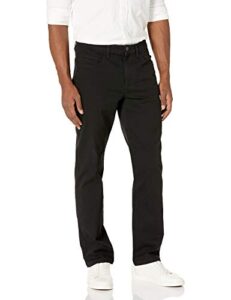 amazon essentials men's straight-fit 5-pocket comfort stretch chino pant (previously goodthreads), black, 32w x 34l