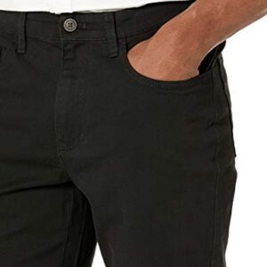 Amazon Essentials Men's Straight-Fit 5-Pocket Comfort Stretch Chino Pant (Previously Goodthreads), Black, 32W x 34L