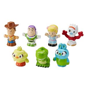 Disney Toy Story Toddler Toys Little People 7 Friends Pack Figure Set with Woody & Buzz Lightyear for Ages 18+ Months (Amazon Exclusive)