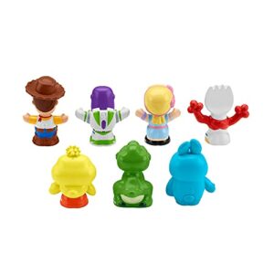 Disney Toy Story Toddler Toys Little People 7 Friends Pack Figure Set with Woody & Buzz Lightyear for Ages 18+ Months (Amazon Exclusive)