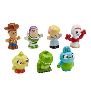 Disney Toy Story Toddler Toys Little People 7 Friends Pack Figure Set with Woody & Buzz Lightyear for Ages 18+ Months (Amazon Exclusive)