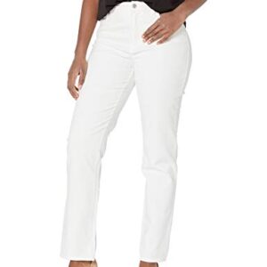 Gloria Vanderbilt womens Amanda Classic High Rise Tapered Jean, Vintage White, 14 Petite Regular