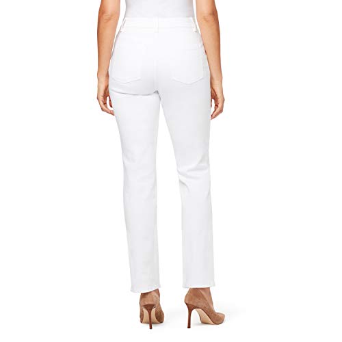 Gloria Vanderbilt womens Amanda Classic High Rise Tapered Jean, Vintage White, 14 Petite Regular