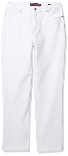 Gloria Vanderbilt womens Amanda Classic High Rise Tapered Jean, Vintage White, 12 Petite Regular