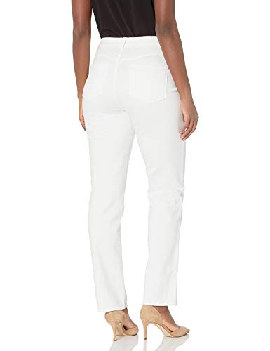 Gloria Vanderbilt womens Amanda Classic High Rise Tapered Jean, Vintage White, 12 Petite Regular