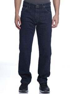 wrangler men's performance series 5 pocket regular fit denim jeans - dark indigo, dark indigo, 29x30