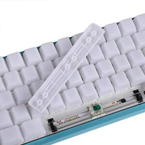 YMDK 1.5mm ABS 108 87 61 ANSI ISO Blank Milk Fog OEM Profile Shine Through Keycap for RGB MX Mechanical Keyboard GK61 (61 ANSI)(Only Keycap)