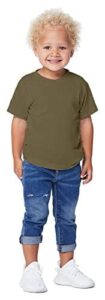 bella canvas triblend short-sleeve t-shirt (3413t) olive triblend, 2t