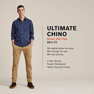 Dockers Men's Slim Fit Ultimate Chino with Smart 360 Flex, Black, 32W x 29L