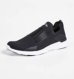 APL: Athletic Propulsion Labs Men's Techloom Bliss Running Sneakers, Black/Black/White, 14 Medium US