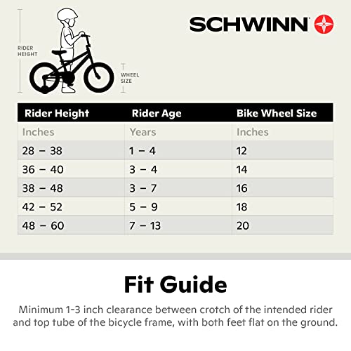 Schwinn Koen & Elm Toddler and Kids Bike, For Girls and Boys, 16-Inch Wheels, BMX Style, With Saddle Handle, Training Wheels Included, Chain Guard, and Number Plate, Black