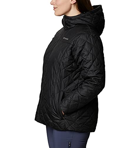 Columbia Women's Copper Crest Hooded Jacket, Black, 2X Plus