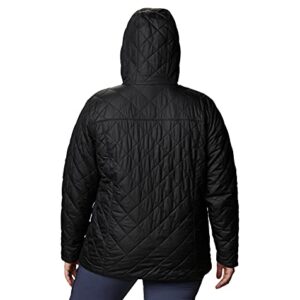 Columbia Women's Copper Crest Hooded Jacket, Black, 2X Plus