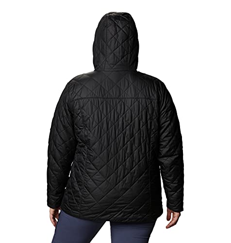 Columbia Women's Copper Crest Hooded Jacket, Black, 2X Plus