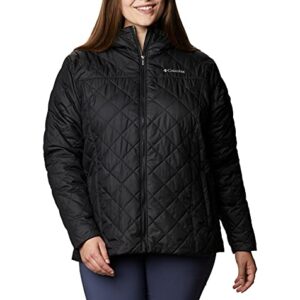 Columbia Women's Copper Crest Hooded Jacket, Black, 2X Plus