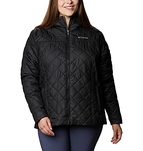 Columbia Women's Copper Crest Hooded Jacket, Black, 2X Plus