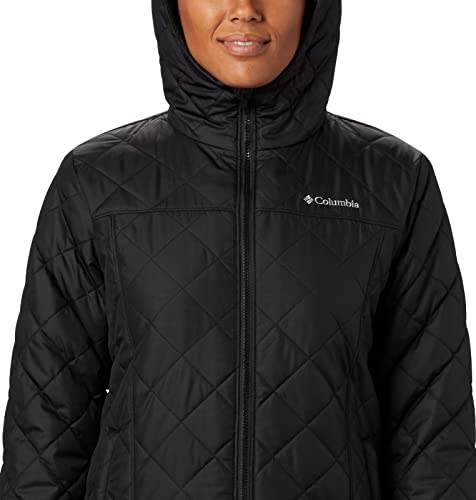 Columbia Women's Copper Crest Hooded Jacket, Black, 2X Plus