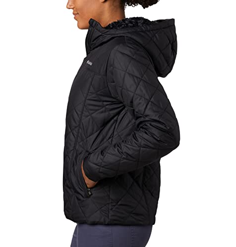 Columbia Women's Copper Crest Hooded Jacket, Black, 2X Plus