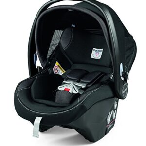 Peg Perego Ypsi Travel System - Includes Ypsi Lightweight Reversible Stroller and Primo Viaggio 4-35 Nido Infant Car Seat - Made in Italy - Onyx (Black)